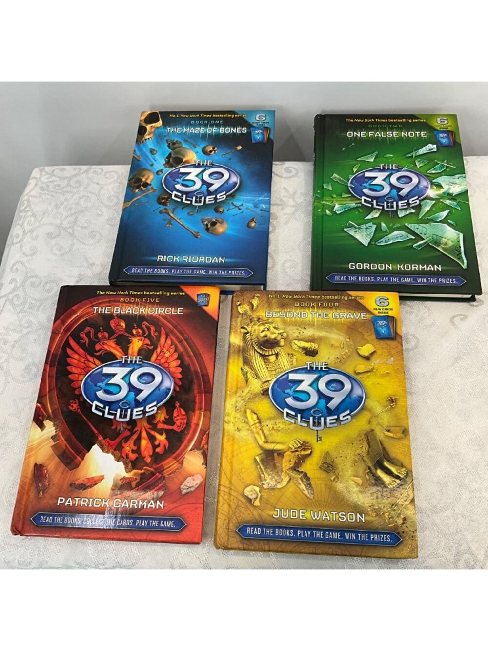 The 39 Clues Hardcover Books 1 2 4 5 By Riordan Korman Carman Watson